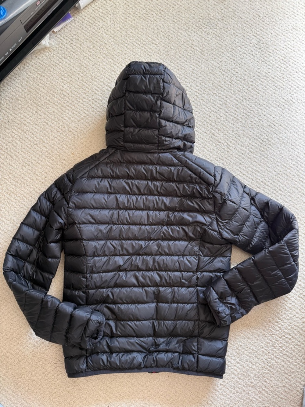 JOTT Men’s down hooded jacket black size S - Picture 5 of 8